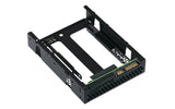 QNAP QDA-A2AR storage drive enclosure HDD/SSD enclosure Black 2.5"