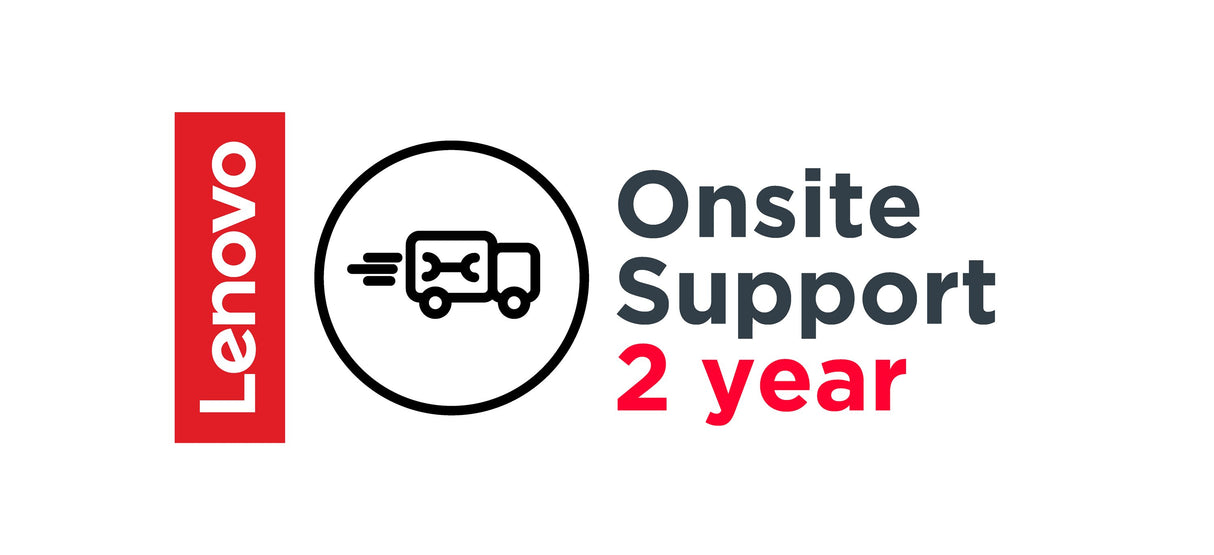 Lenovo Onsite Upgrade - Extended service agreement - parts and labour (for system with 1 year on-site warranty) - 2 years (from original purchase date of the equipment) - on-site - for ThinkCentre M90, M90q Gen 2, M90q Gen 3, M90s Gen 2, M90s Gen 3...
