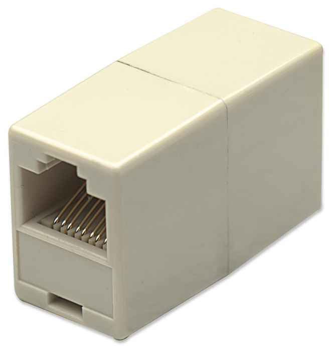 Intellinet 504225 cable gender changer 8P8C Ivory