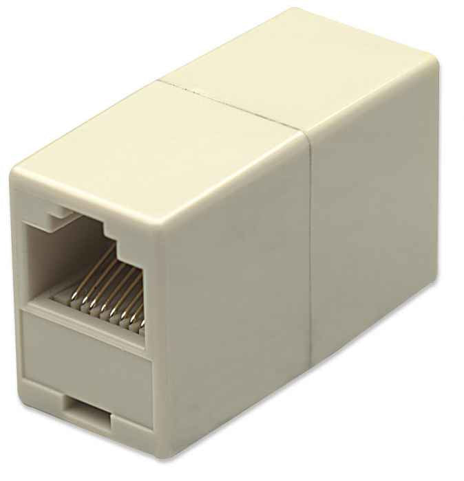 Intellinet 504225 cable gender changer 8P8C Ivory