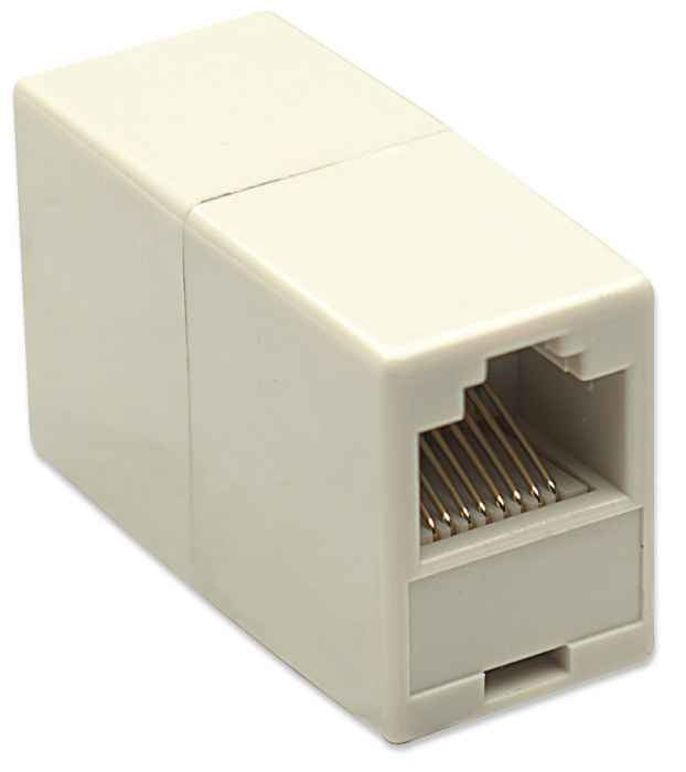 Intellinet 504225 cable gender changer 8P8C Ivory