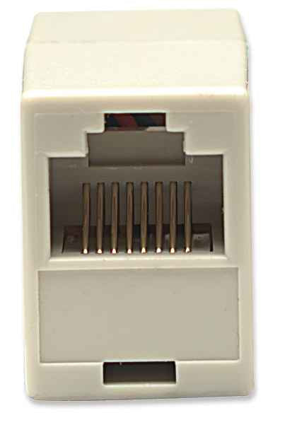 Intellinet 504225 cable gender changer 8P8C Ivory