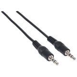 Manhattan 334594 audio cable 1.8 m 3.5mm Black