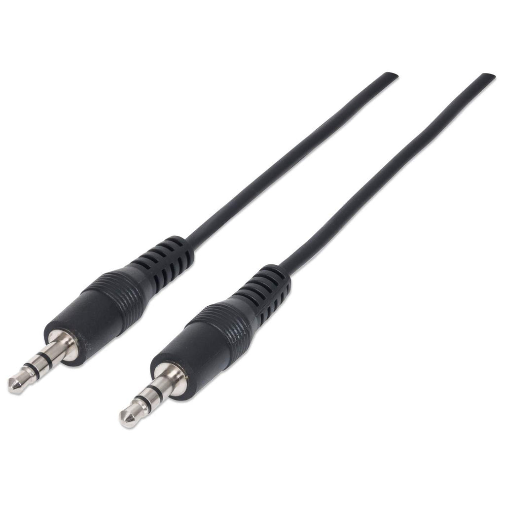 Manhattan 334594 audio cable 1.8 m 3.5mm Black