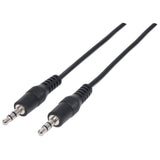 Manhattan 334594 audio cable 1.8 m 3.5mm Black