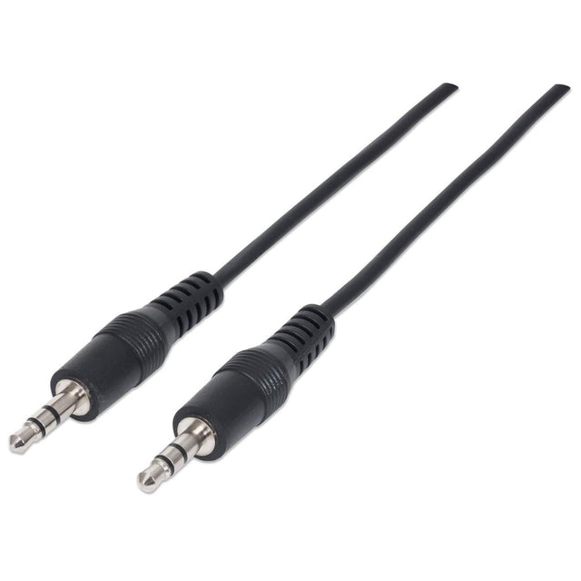 Manhattan 334594 audio cable 1.8 m 3.5mm Black