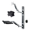 StarTech.com Wall Mount Workstation, VESA Mount For 32" Monitor (22lb/10kg), Fully Articulating Monitor Mount & Keyboard Tray - TAA