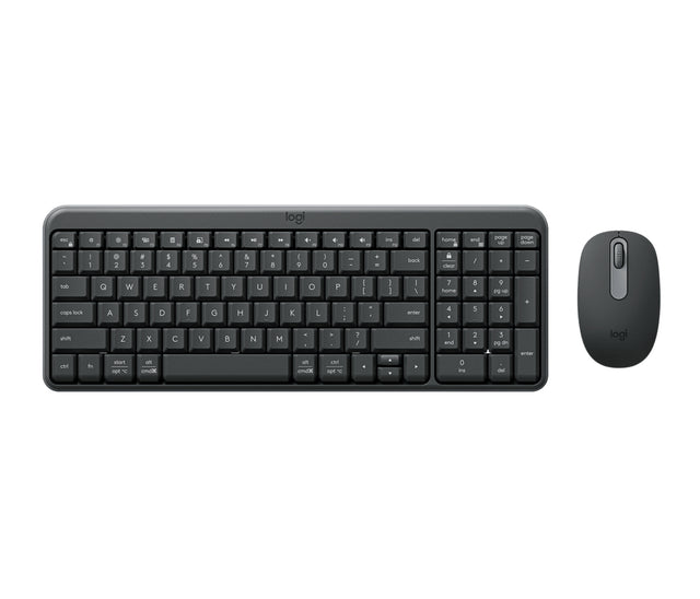 Logitech MK250 Compact Bluetooth Wireless Combo keyboard Mouse included Universal RF Wireless + Bluetooth QWERTY US English Graphite