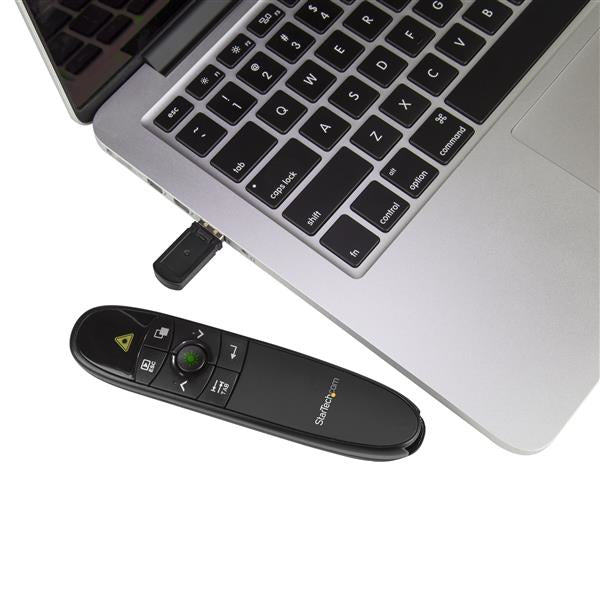 StarTech.com Wireless Presentation Remote with Green Laser Pointer - 90 ft. (27 m) - TAA