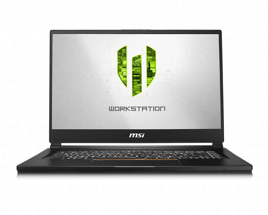 MSI Workstation WS65 9TJ-014CA laptop Intel® Core™ i7 i7-9750H Mobile workstation 39.6 cm (15.6") Full HD 16 GB DDR4-SDRAM 512 GB SSD NVIDIA Quadro T2000 Wi-Fi 5 (802.11ac) Windows 10 Pro Black