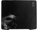 MSI AGILITY GD30 Pro Gaming Mousepad '450mm x 400mm, Pro Gamer Silk Surface, Iconic Dragon Design, Anti-slip and shock-absorbing rubber base, Reinforced stitched edges'