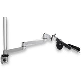 StarTech.com Wall Mount Workstation - Articulating Standing Desk w/ Ergonomic Height Adjustable Monitor Arm & Padded Keyboard Tray - 34" VESA Display - Foldable Wall Mounted Sit Stand - TAA