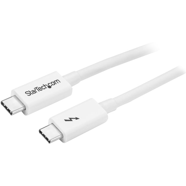 StarTech.com 3.3ft (1m) Thunderbolt 3 Cable, 20Gbps, 100W PD, 4K, Thunderbolt Certified, Compatible with Thunderbolt 4/USB 3.2/DisplayPort