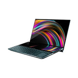 ASUS Zenbook Pro Duo UX581GV-XB74T laptop Intel® Core™ i7 i7-9750H 39.6 cm (15.6") Touchscreen 4K Ultra HD 16 GB DDR4-SDRAM 1 TB SSD NVIDIA® GeForce RTX™ 2060 Wi-Fi 6 (802.11ax) Windows 10 Home Black