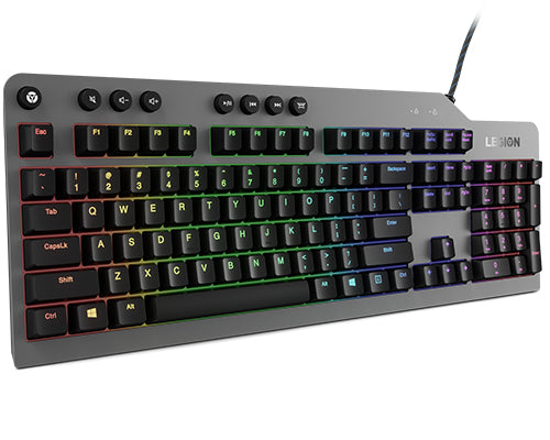 Lenovo Legion K500 keyboard Gaming USB QWERTY US English Black, Grey