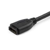 StarTech.com 6in (15cm) HDMI Port Saver Cable - 4K 60Hz High Speed HDMI 2.0 Extension Cable with Ethernet - Short HDMI Extension Cable - HDMI Male to Female Extension Adapter Cord