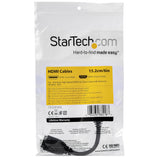 StarTech.com 6in (15cm) HDMI Port Saver Cable - 4K 60Hz High Speed HDMI 2.0 Extension Cable with Ethernet - Short HDMI Extension Cable - HDMI Male to Female Extension Adapter Cord