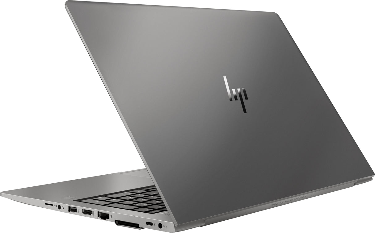 HP ZBook 15u G6 Intel® Core™ i7 i7-8665U Mobile workstation 39.6 cm (15.6") 4K Ultra HD 16 GB DDR4-SDRAM 512 GB SSD AMD Radeon Pro WX 3200 Wi-Fi 6 (802.11ax) Windows 10 Pro Black, Silver