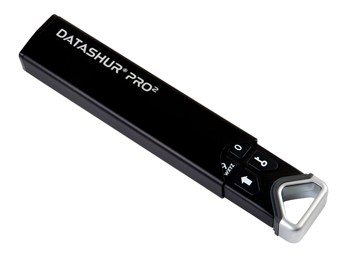 iStorage datAshur PRO2 128 GB | Secure Flash Drive | FIPS 140-2 Level 3 Certified | AES-XTS 256-bit hardware encryption | Password protected | Dust/Water-Resistant