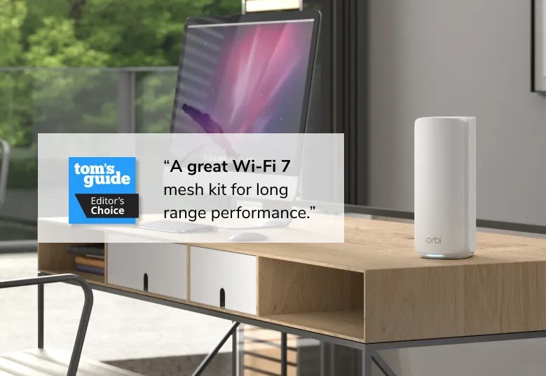 NETGEAR Orbi 870 Tri-band (2.4 GHz / 5 GHz / 6 GHz) Wi-Fi 7 (802.11be) White 4 Internal