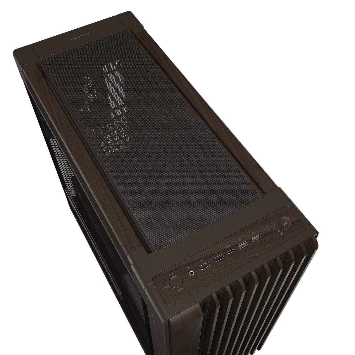 ASUS ProArt PA602 Wood Edition Retro Brown - Tempered Glass Panel Midi Tower