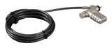 Targus ASP106RGLXS cable lock Silver, Black 2 m