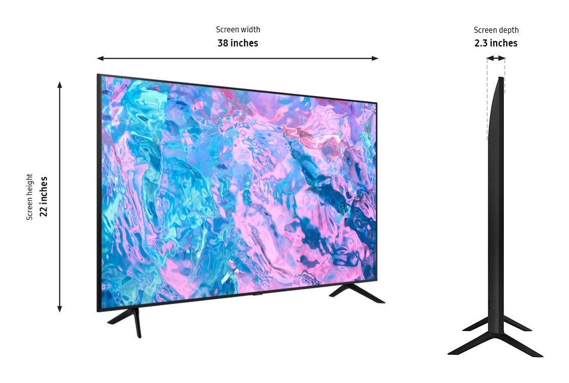 Samsung HCU708 HG43CU708NF 109.2 cm (43") 4K Ultra HD Smart TV Black 20 W