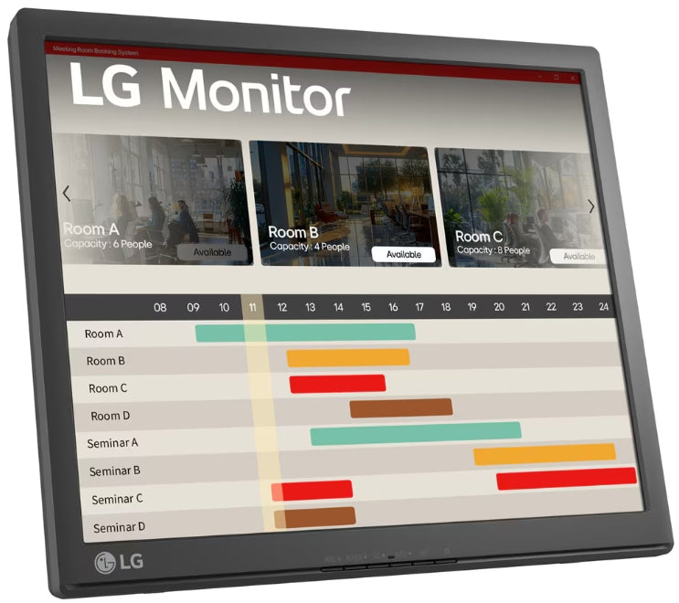 LG 17BR30T-B computer monitor 43.2 cm (17") 1280 x 1024 pixels SXGA LED Touchscreen Tabletop Black