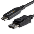 StarTech.com 6ft (1.8m) USB C to DisplayPort 1.4 Cable - 4K/5K/8K USB Type-C to DP 1.4 Alt Mode Video Adapter Converter - HBR3/HDR/DSC - 8K 60Hz DP Monitor Cable for USB-C/Thunderbolt