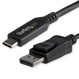 StarTech.com 6ft (1.8m) USB C to DisplayPort 1.4 Cable - 4K/5K/8K USB Type-C to DP 1.4 Alt Mode Video Adapter Converter - HBR3/HDR/DSC - 8K 60Hz DP Monitor Cable for USB-C/Thunderbolt