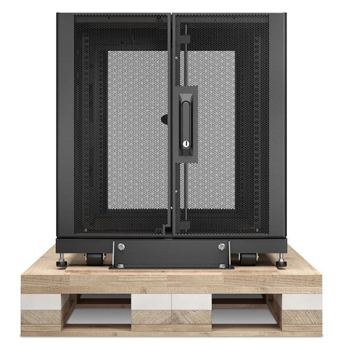 APC NetShelter SX, Server Rack Enclosure, 12U, Shock Packaging, Black, 658H x 600W x 900D mm
