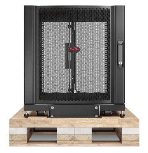 APC NetShelter SX, Server Rack Enclosure, 12U, Shock Packaging, Black, 658H x 600W x 900D mm