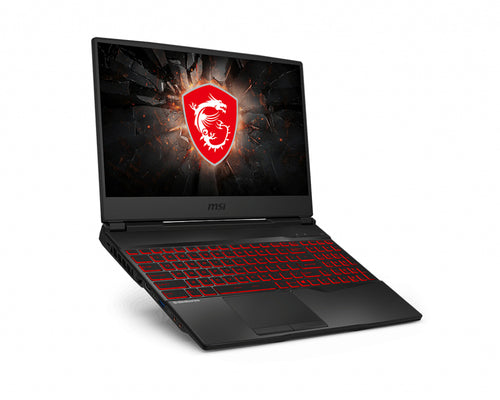 MSI Gaming GL65 9SE-055CA laptop Intel® Core™ i7 i7-9750H 39.6 cm (15.6") Full HD 16 GB DDR4-SDRAM 512 GB SSD NVIDIA® GeForce RTX™ 2060 Wi-Fi 5 (802.11ac) Windows 10 Home Black