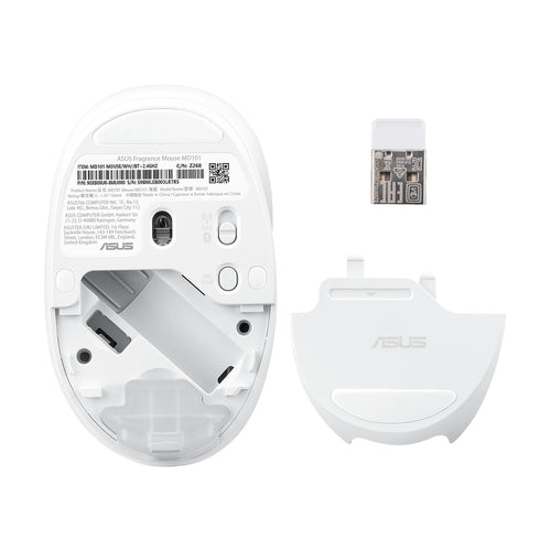ASUS Fragrance MD101 mouse Home Ambidextrous RF Wireless + Bluetooth Optical 2400 DPI