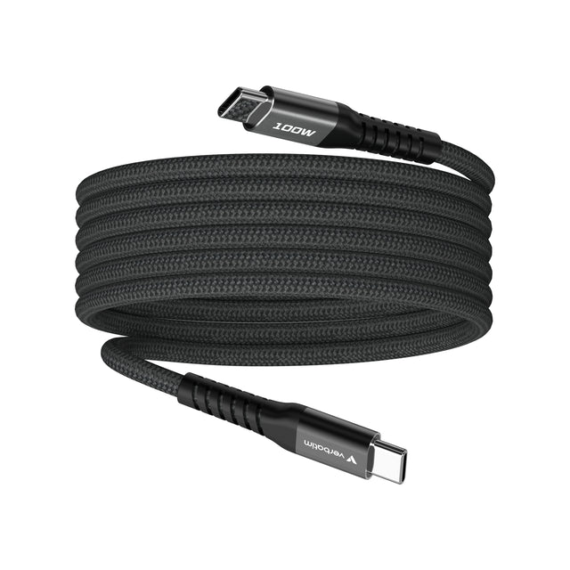 Verbatim Sync & Charge Magnetic Cable - 100W USB-C to USB-C 120 cm Black