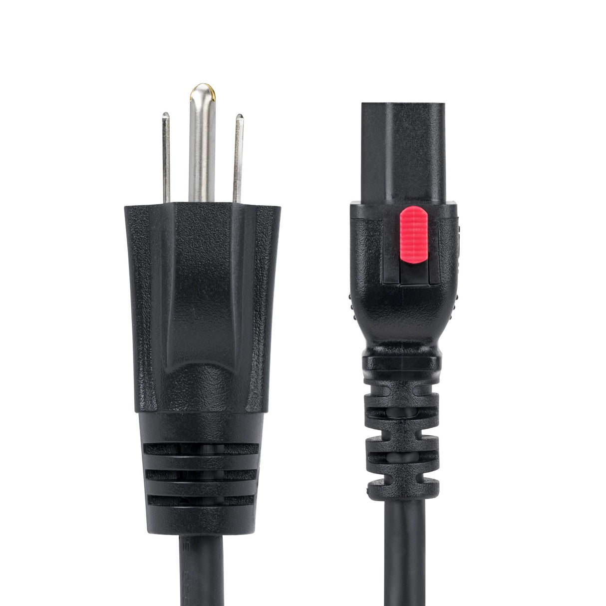 StarTech.com 6ft (1.8m) Computer Power Cord, NEMA 5-15P to Locking C13 AC Power Cable, 125V 10A, 18AWG, Replacement Computer/Monitor Power Cord, ETL Listed