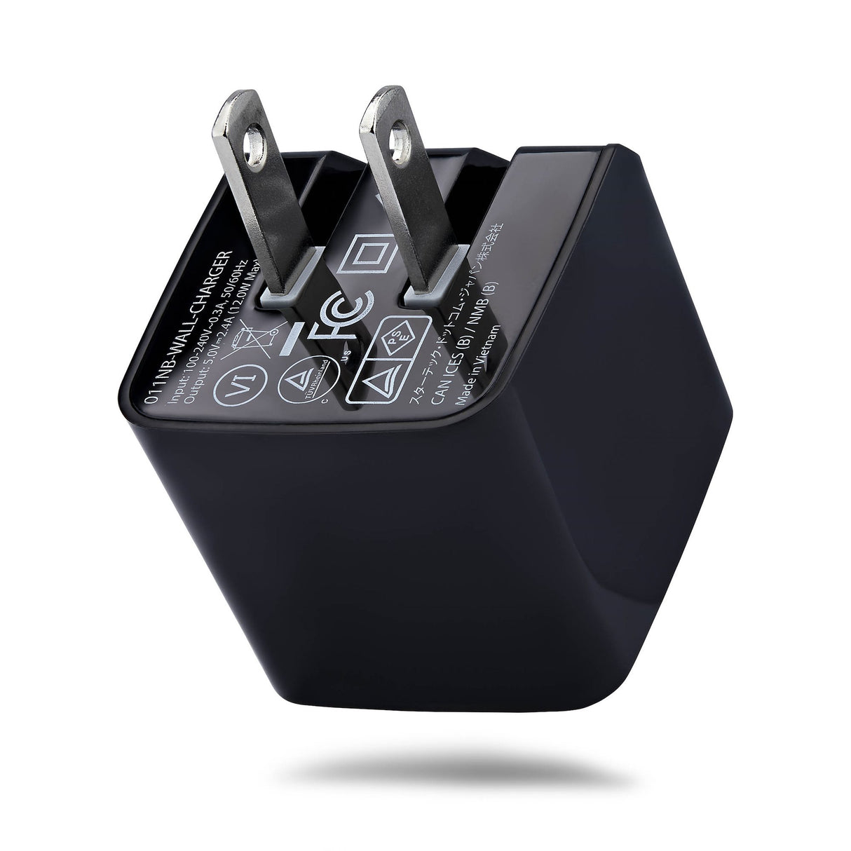 StarTech.com 12W One-Port USB-A Wall Charger, 1x USB-A, iPhone Pro/17/16, iPad, Samsung Galaxy, Portable USB Charger, USB Type A Wall Charger, Black