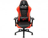 MSI MAG CH120 Gaming Chair 'Black and Red, Steel frame, Recline-able backrest, Adjustable 4D Armrests, breathable foam, 4D Armrests, Ergonomic headrest pillow, Lumbar support cushion'