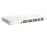 D-Link 28-Port Gigabit PoE+ Nuclias Smart Managed Switch including 4x 1G Combo Ports, 193W