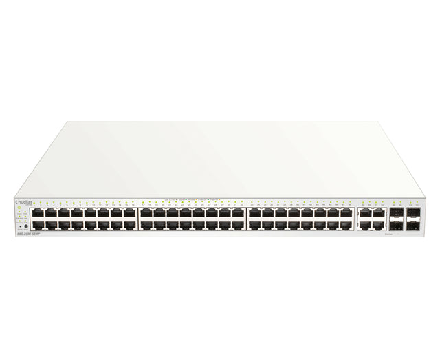 D-Link 52-Port Gigabit PoE+ Nuclias Smart Managed Switch including 4x 1G Combo Ports, 370W
