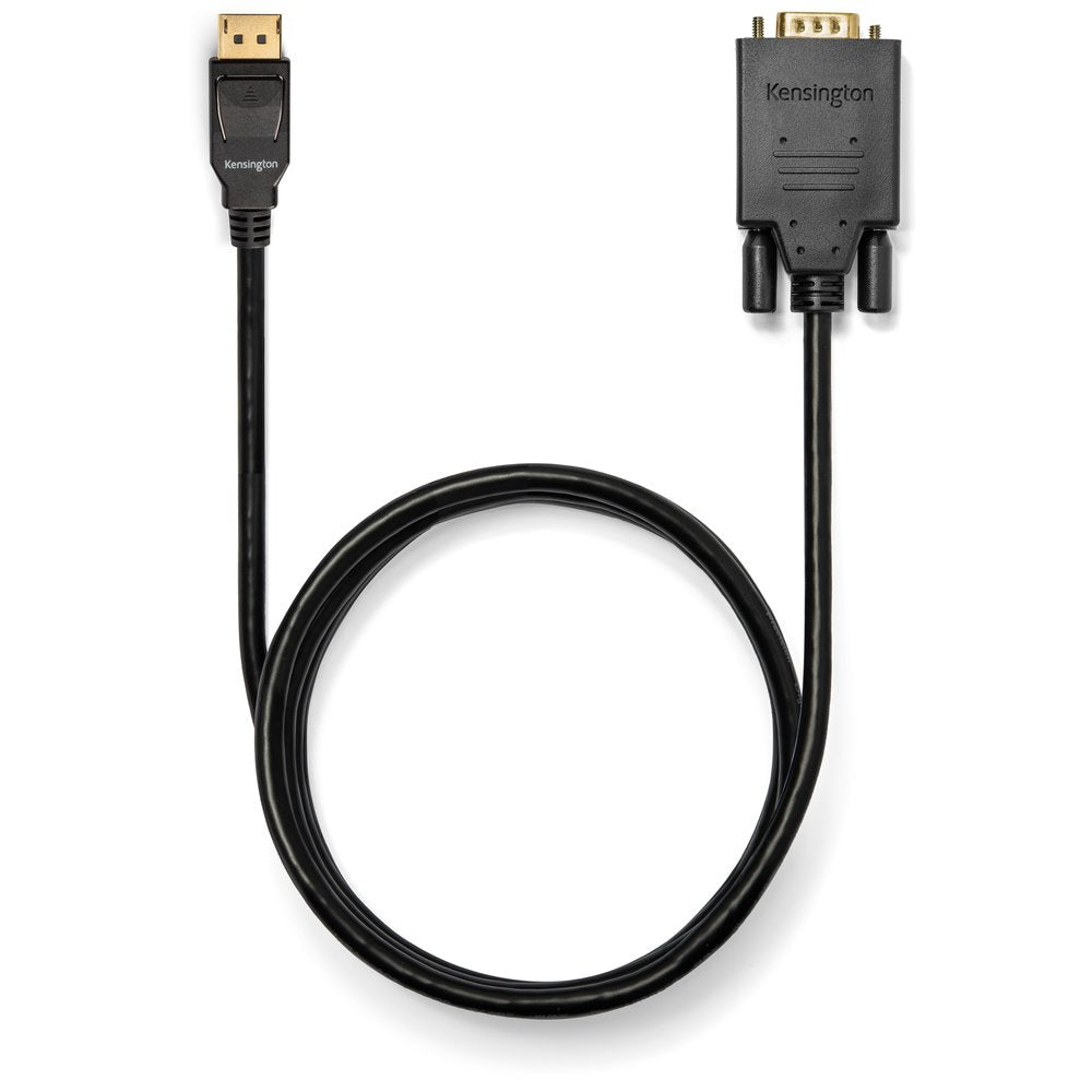 Kensington DisplayPort 1.2 (M) to VGA (M) passive unidirectional cable, 1.8m (6ft)