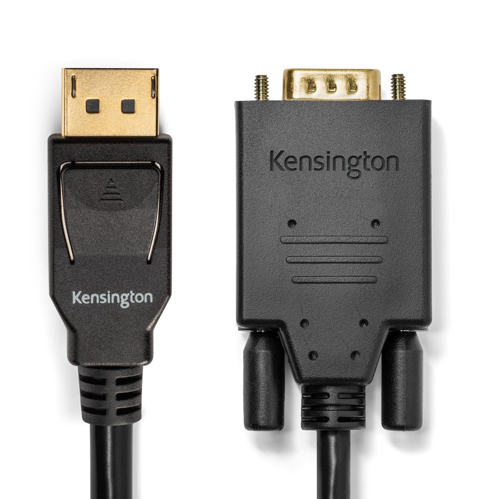 Kensington DisplayPort 1.2 (M) to VGA (M) passive unidirectional cable, 1.8m (6ft)