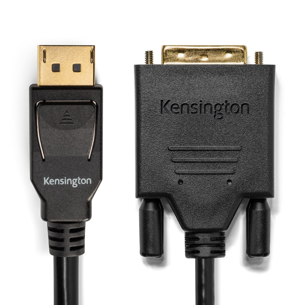Kensington DisplayPort 1.1 (M) to DVI-D (M) passive unidirectional cable, 1.8m (6ft)