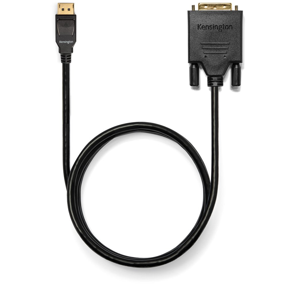 Kensington DisplayPort 1.1 (M) to DVI-D (M) passive unidirectional cable, 1.8m (6ft)