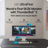 LG 40U990A-W computer monitor 101.6 cm (40") 5120 x 2160 pixels WUHD Black