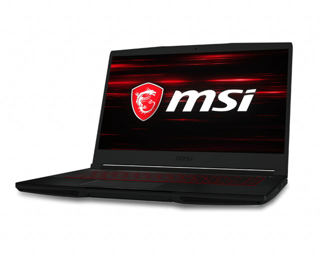 MSI Gaming GF63 9SC-060CA Thin Intel® Core™ i5 i5-9300H Laptop 39.6 cm (15.6") Full HD 8 GB DDR4-SDRAM 256 GB SSD NVIDIA® GeForce® GTX 1650 Max-Q Wi-Fi 5 (802.11ac) Windows 10 Home Black