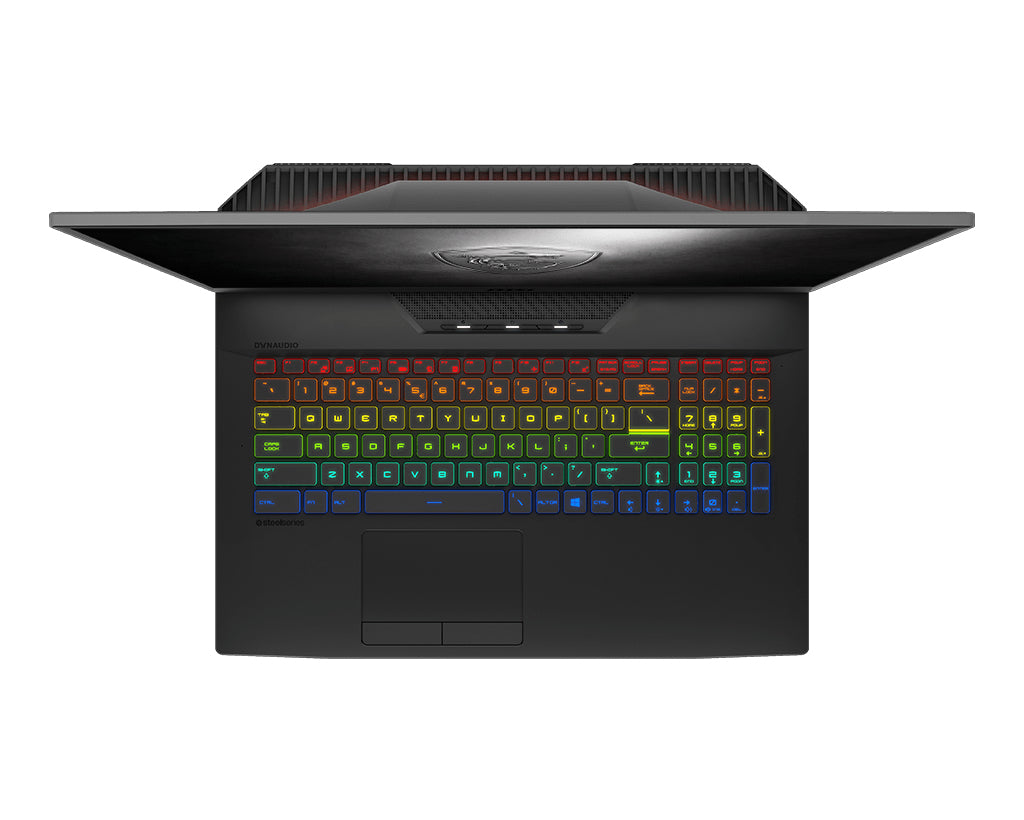 MSI Gaming GT76 10SGS-055 Titan DT Intel® Core™ i9 i9-10900K Laptop 43.9 cm (17.3") 4K Ultra HD 64 GB DDR4-SDRAM 2 TB SSD NVIDIA GeForce RTX 2080 SUPER Wi-Fi 6 (802.11ax) Windows 10 Pro Black, Grey
