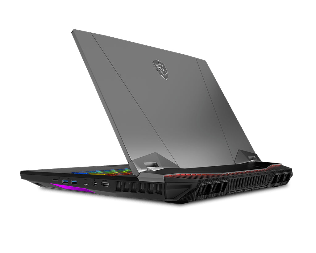 MSI Gaming GT76 10SGS-055 Titan DT Intel® Core™ i9 i9-10900K Laptop 43.9 cm (17.3") 4K Ultra HD 64 GB DDR4-SDRAM 2 TB SSD NVIDIA GeForce RTX 2080 SUPER Wi-Fi 6 (802.11ax) Windows 10 Pro Black, Grey