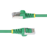 StarTech.com 25ft Green CAT6a Ethernet Cable, Snagless RJ45, 10GbE, 100W PoE++, S/FTP, LSZH, 27AWG Pure Bare Copper Wire, 500MHz, Shielded Network Patch Cord w/Strain Reliefs, Individually Tested/ETL Verified