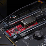 StarTech.com 1-Port 2.5GbE M.2 2280 Network Card, Multi-Gigabit Speeds (2.5G/1G/100M/10M), NBASE-T (802.3bz) NIC, M.2 B+M Key, PCIe Ethernet Interface, For SFF/Desktop PCs - TAA